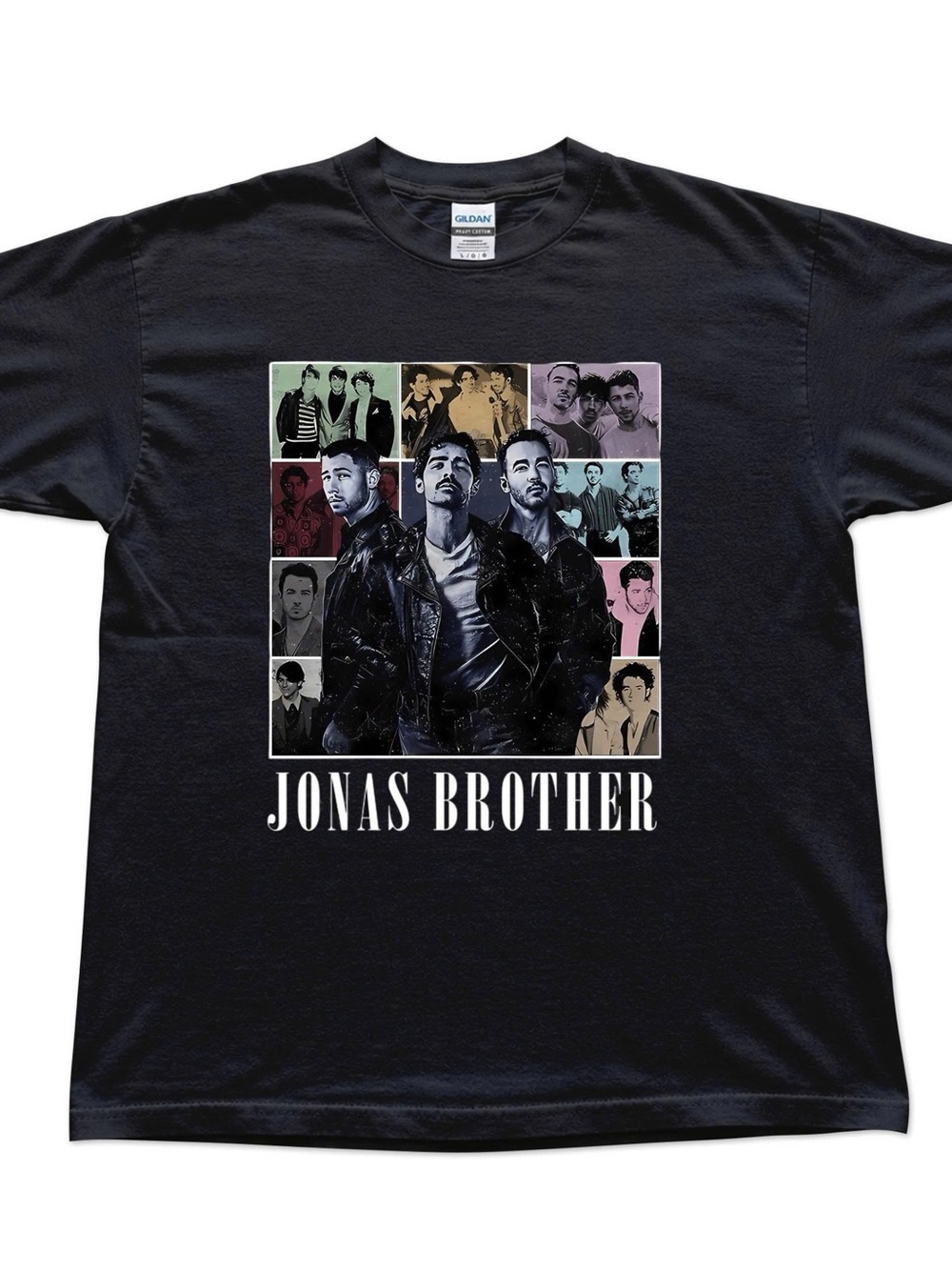Gildan Black Jonas Brothers Collage Tour 2026 Graphic Tee